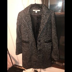 DKNY Coat in Grey Black